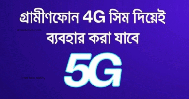 গ্রামীনফোন 5G নেটওয়ার্ক বাংলাদেশে – 4G সিমেই 5G সেবা