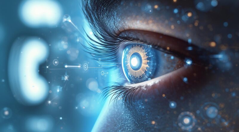 চোখের ইমপ্লান্টে দৃষ্টিশক্তি ফিরে পাওয়া প্রযুক্তির প্রতীকী ছবি