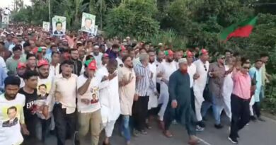 যুবদলের প্রতিষ্ঠাবার্ষিকী উপলক্ষে মিছিল