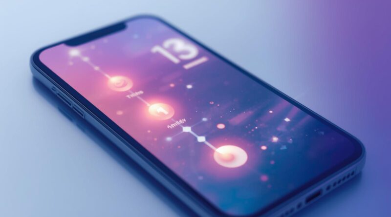 স্মার্টফোনের বয়স নির্ণয়ের ধারণামূলক একটি প্রযুক্তি–থিমযুক্ত ছবি