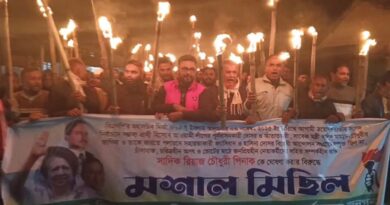 প্রার্থী পরিবর্তনের দাবিতে