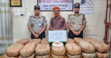 ৫৬ কেজি গাঁজা ও ১৪২ পিস ইয়াবাসহ একজন আটক